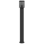 Outdoor Floor Lamps 3pcs Black 110cm Stainless Steel