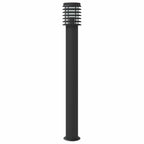 Outdoor Floor Lamps 3pcs Black 110cm Stainless Steel