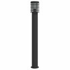 Outdoor Floor Lamps 3pcs Black 110cm Stainless Steel