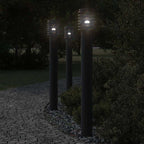 Outdoor Floor Lamps 3pcs Black 110cm Stainless Steel