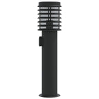 Outdoor Floor Lamp with Outlet Black 60 cm Stainless Steel