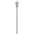 Outdoor Floor Lamp Silver 120 cm Stainless Steel