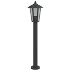 Outdoor Floor Lamps 3pcs Black 80 cm Stainless Steel