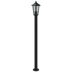Outdoor Floor Lamp Black 120 cm Stainless Steel