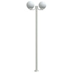 Outdoor Floor Lamps 3pcs Silver 215 cm Stainless Steel