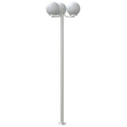 Outdoor Floor Lamps 2 pcs Silver 215 cm Stainless Steel