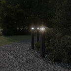 Outdoor Floor Lamp with Outlet Black 80 cm Aluminium