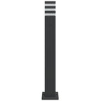 Outdoor Floor Lamp with Outlet Black 80 cm Aluminium