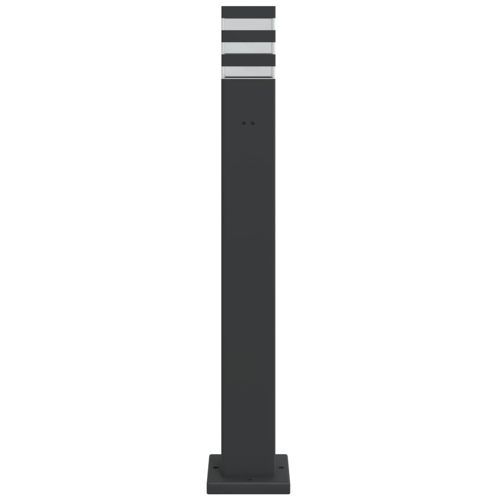 Outdoor Floor Lamp with Outlet Black 80 cm Aluminium