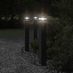 Outdoor Floor Lamp with Outlet Black 80 cm Aluminium