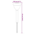 Solar Pathway Lights with Ground Spikes 4 pcs Warm White & RGB