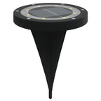 Solar Ground Lights with Ground Spikes Outdoor 4 pcs Warm White