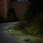 Solar Ground Lights with Ground Spikes Outdoor 12 pcs Warm White