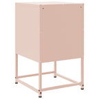Bedside Cabinets 2 pcs Pink 36x39x60.5 cm Steel