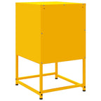 Bedside Cabinets 2 pcs Mustard Yellow 36x39x60.5 cm Steel