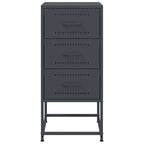 Bedside Cabinet Anthracite 36x39x78 cm Steel