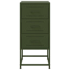 Bedside Cabinet Olive Green 36x39x78 cm Steel