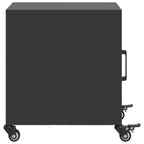 Bedside Cabinets 2 pcs Black 36x39x43.5 cm Steel