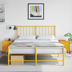 Bedside Cabinets 2 pcs Mustard Yellow 36x39x43.5 cm Steel