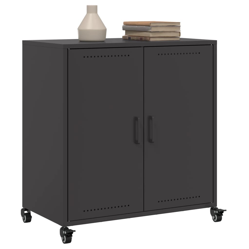 Sideboard Black 68x39x72 cm Steel