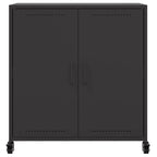 Sideboard Black 68x39x72 cm Steel