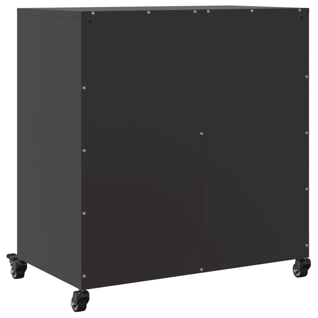 Sideboard Black 68x39x72 cm Steel