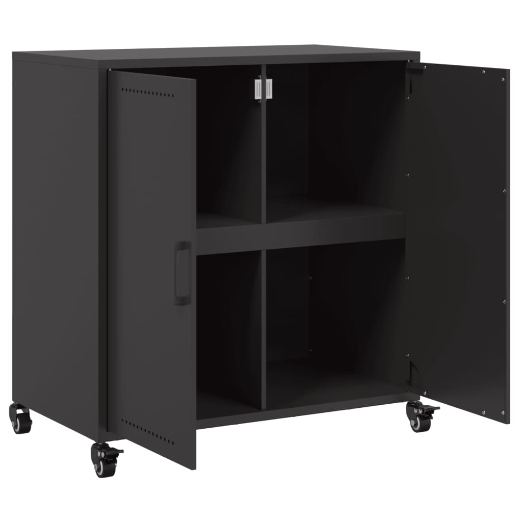 Sideboard Black 68x39x72 cm Steel