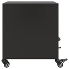 Bedside Cabinets 2 pcs Black 36x39x43.5 cm Steel