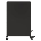 Bedside Cabinet Black 36x39x59 cm Steel