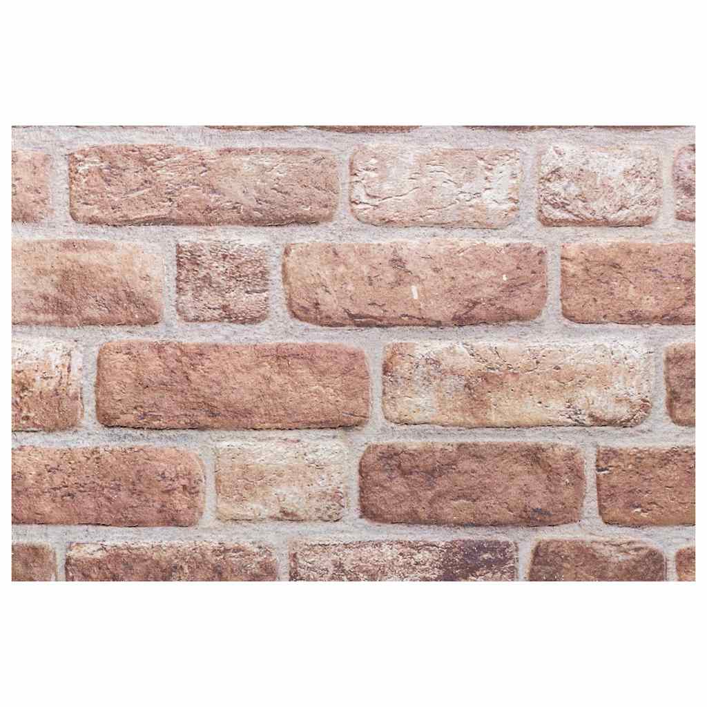 3D Wall Panels 10 pcs Brown 100x50 cm EPS