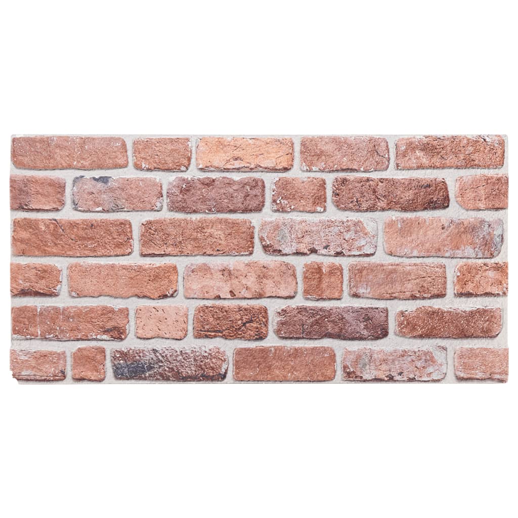 3D Wall Panels 10 pcs Red 100x50 cm EPS