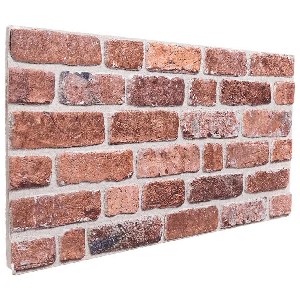 3D Wall Panels 10 pcs Red 100x50 cm EPS