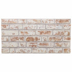 3D Wall Panels 10 pcs Red and White 100x50 cm EPS