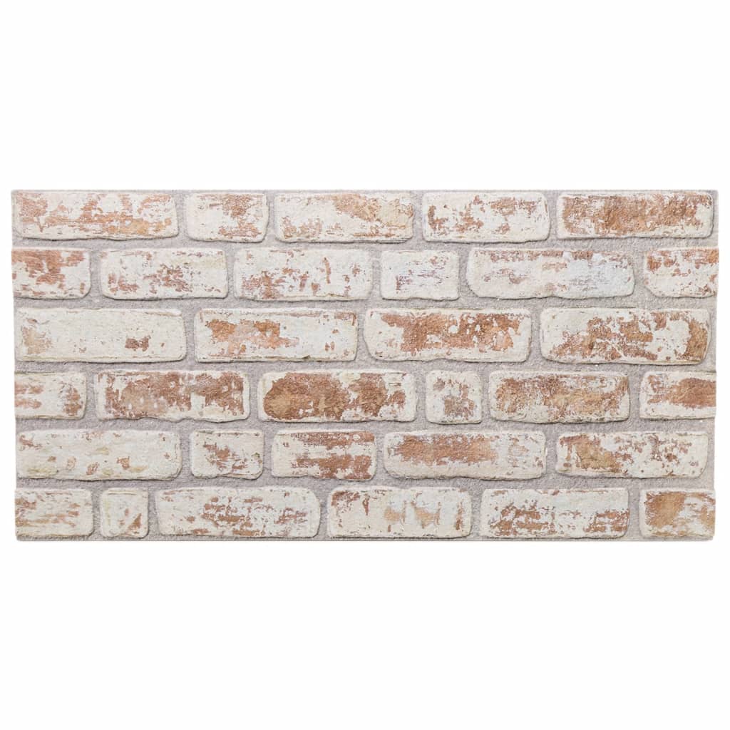 3D Wall Panels 10 pcs Red and White 100x50 cm EPS