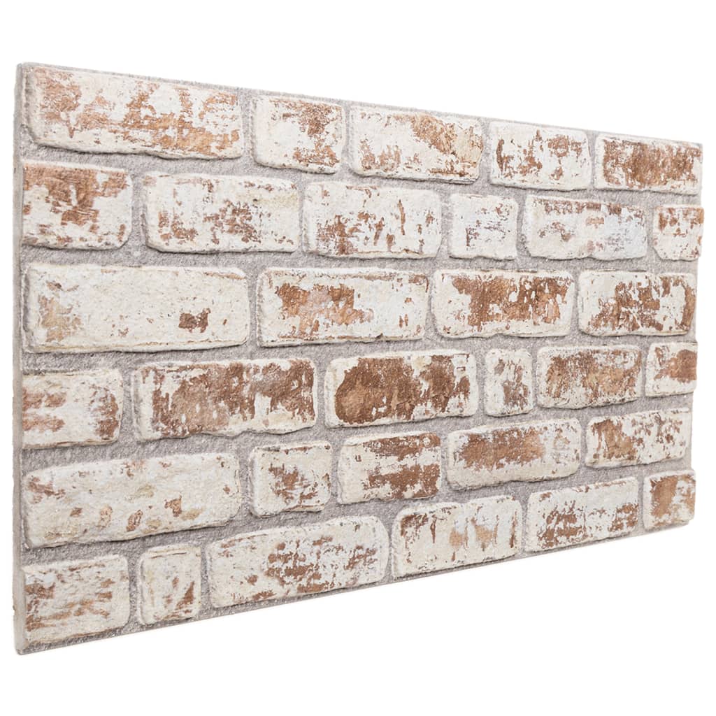 3D Wall Panels 10 pcs Red and White 100x50 cm EPS