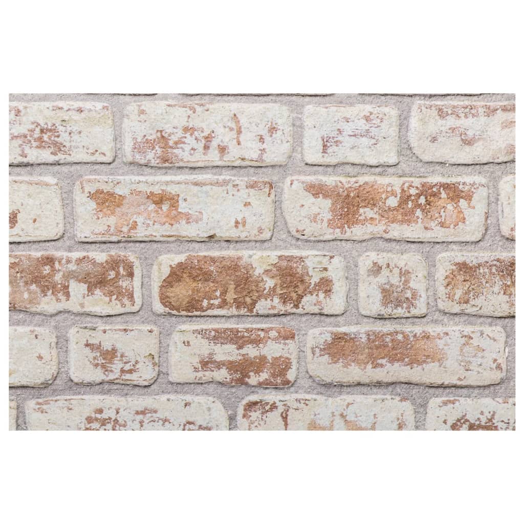 3D Wall Panels 10 pcs Red and White 100x50 cm EPS