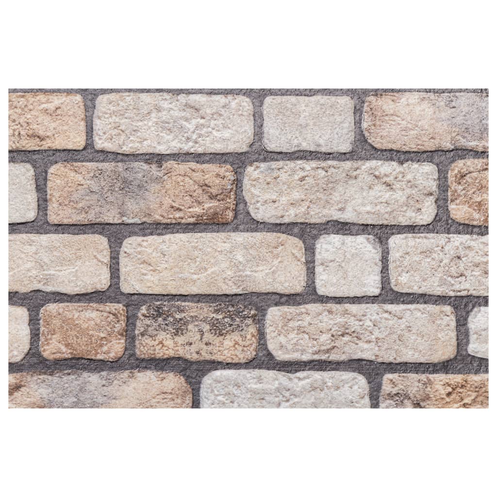 3D Wall Panels 10 pcs Light Brown 100x50 cm EPS