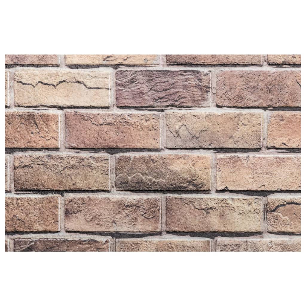 3D Wall Panels 10 pcs Brown 100x50 cm EPS