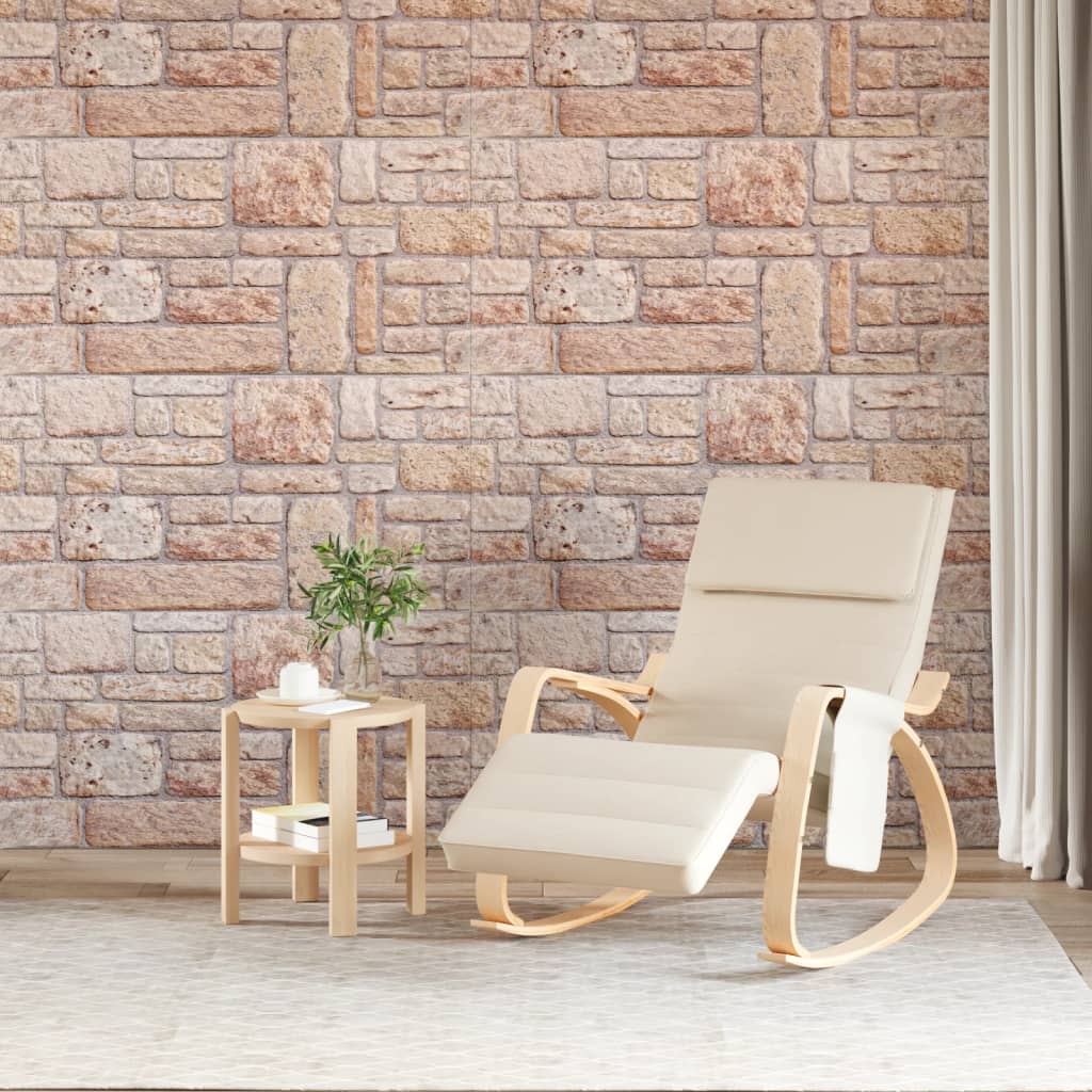 3D Wall Panels 10 pcs Brown 100x50 cm EPS