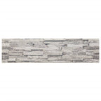 3D Wall Panels 14 pcs Light Grey 100x25 cm EPS