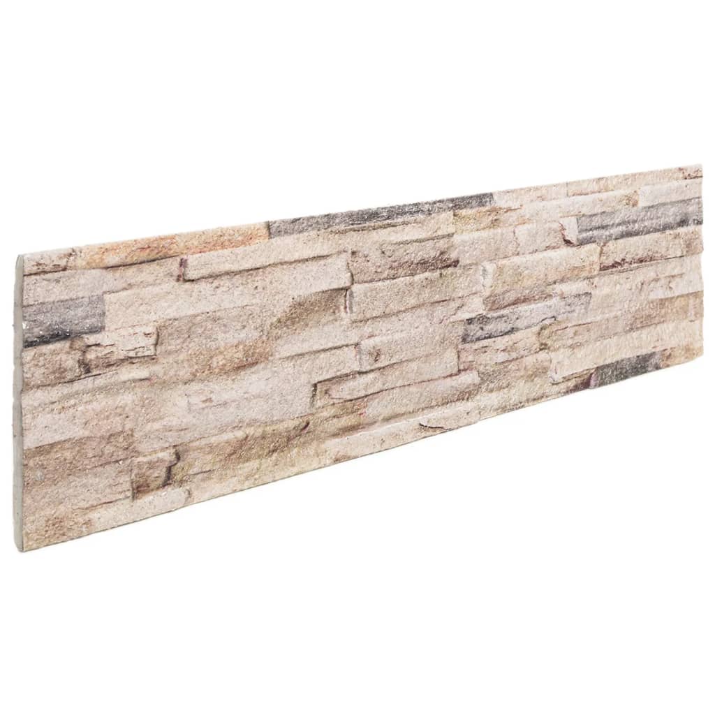 3D Wall Panels 14 pcs White and Red 100x25 cm EPS