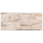 3D Wall Panels 14 pcs White and Red 100x25 cm EPS