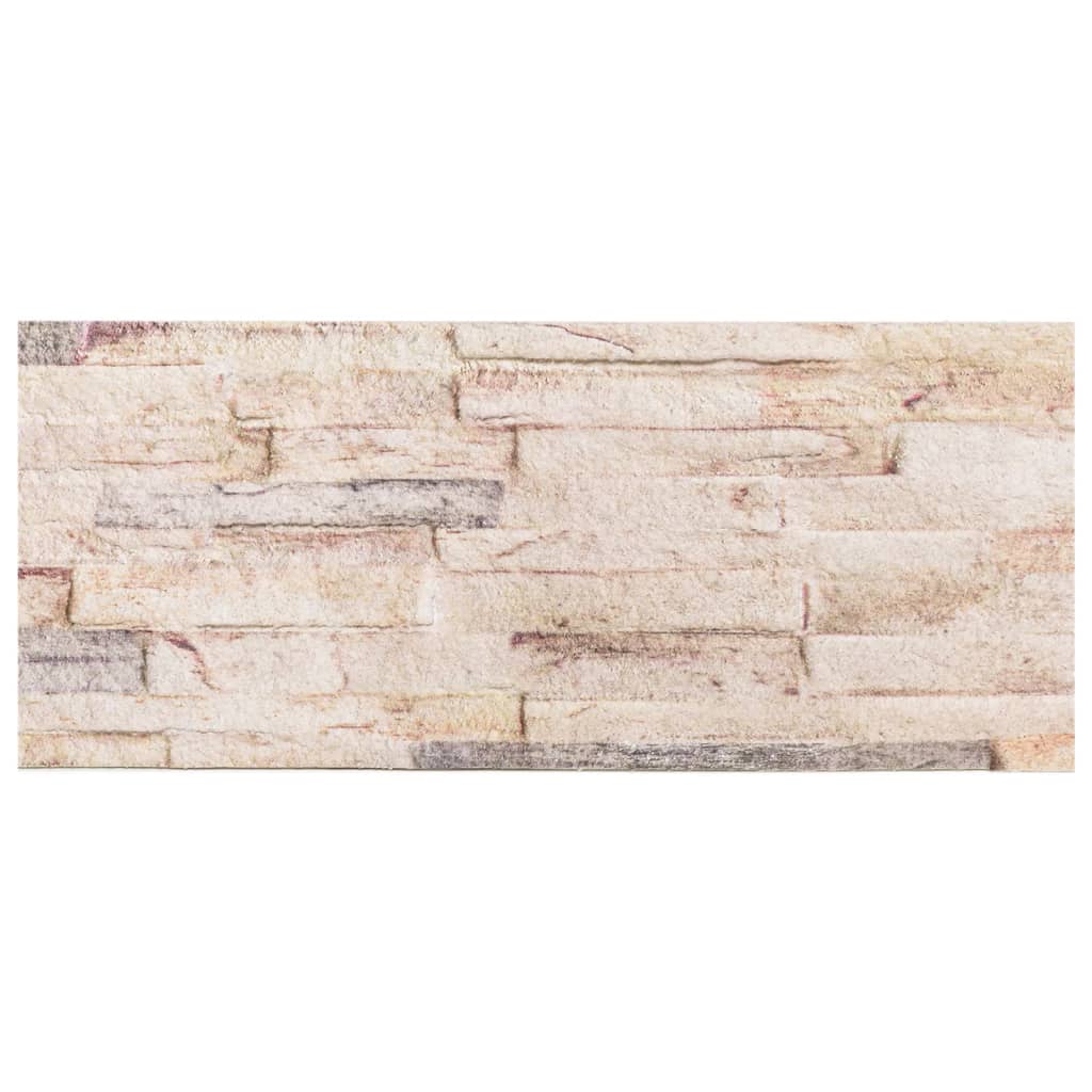 3D Wall Panels 14 pcs White and Red 100x25 cm EPS