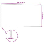 3D Wall Panels 5 pcs Grey 100x50 cm EPS