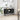 Sideboard with Glass Top Black 98x35x81 cm Engineered Wood
