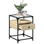 Bedside Cabinet Sonoma Oak 40x40x55 cm Engineered Wood