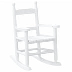 Rocking Chairs for Children 2 pcs White Solid Wood Poplar