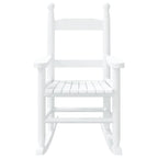 Rocking Chairs for Children 2 pcs White Solid Wood Poplar