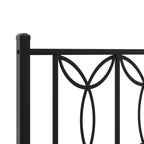 Metal Bed Frame without Mattress with Headboard Black 75x190cm