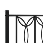 Metal Bed Frame without Mattress with Footboard Black 80x200cm